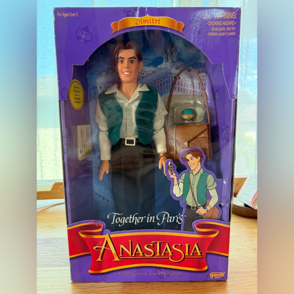 Anastasia “Together in Paris” Dimitri Collector Doll (1997 Galoob) – NIB